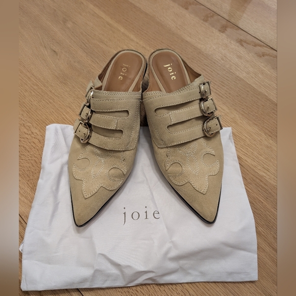 Joie Shoes - Joie Women's Size US8/39Euro Suede Mules Flats with Bag